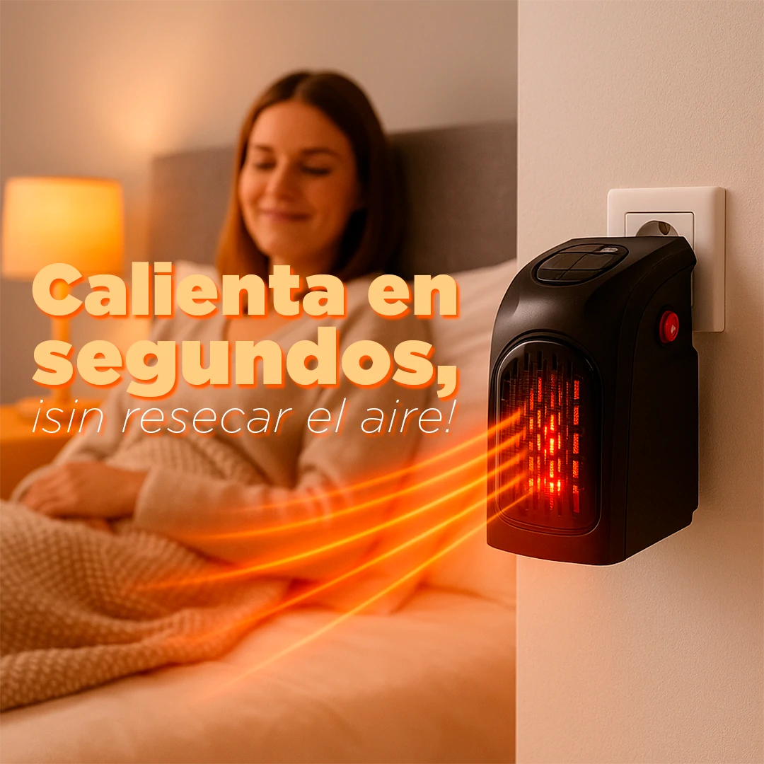 Calefactor Portátil MiniTherm Pro 400W 110V – Silencioso y Económico
