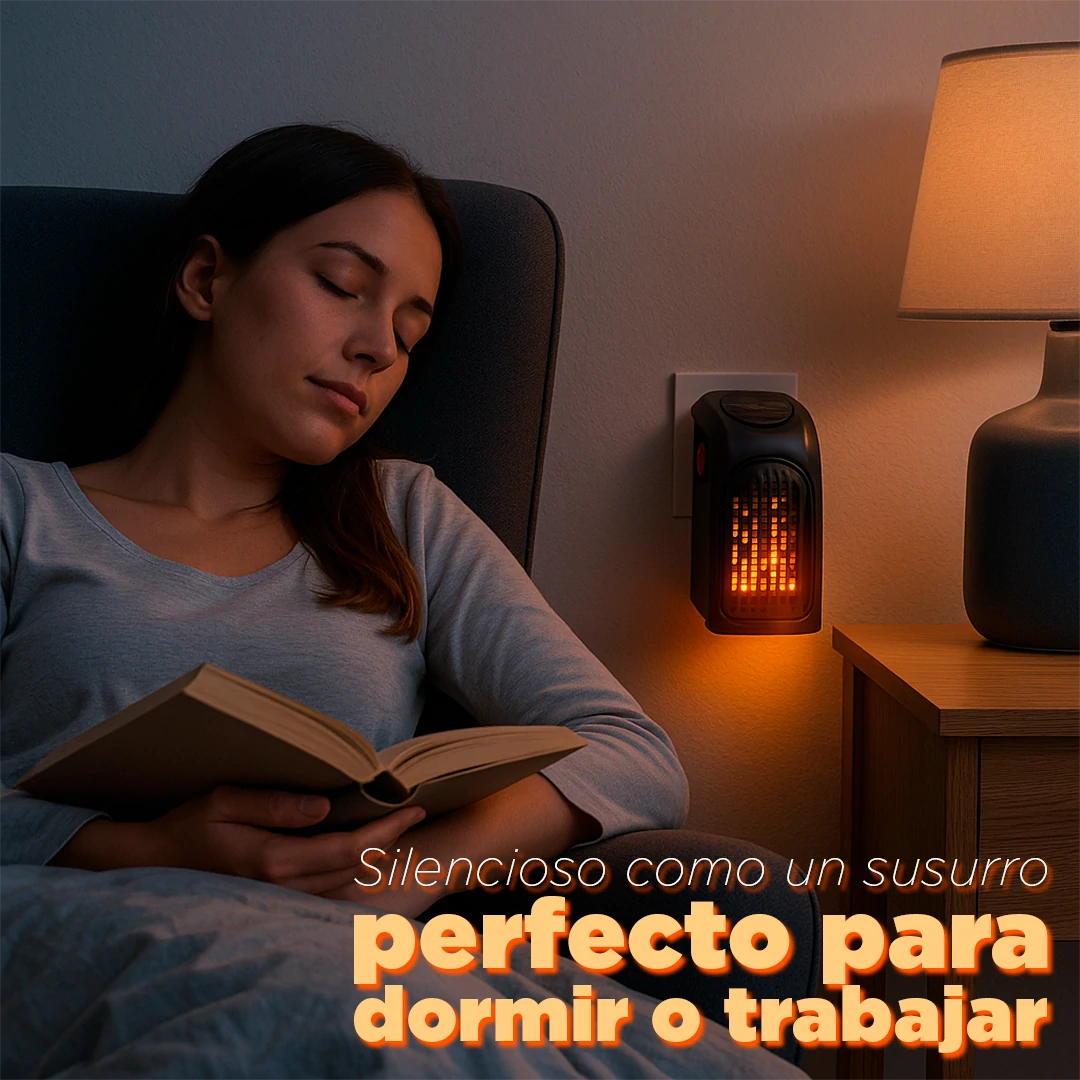 Calefactor Portátil MiniTherm Pro 400W 110V – Silencioso y Económico