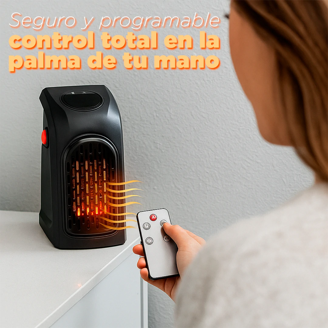 Calefactor Portátil MiniTherm Pro 400W 110V – Silencioso y Económico