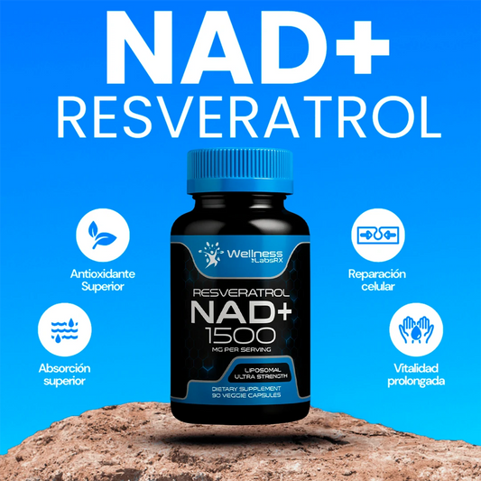 Polivita - NAD + Resveratrol - Cápsulas de Reparación Celular Antienvejecimiento y Energía Extra (90 Cápsulas)