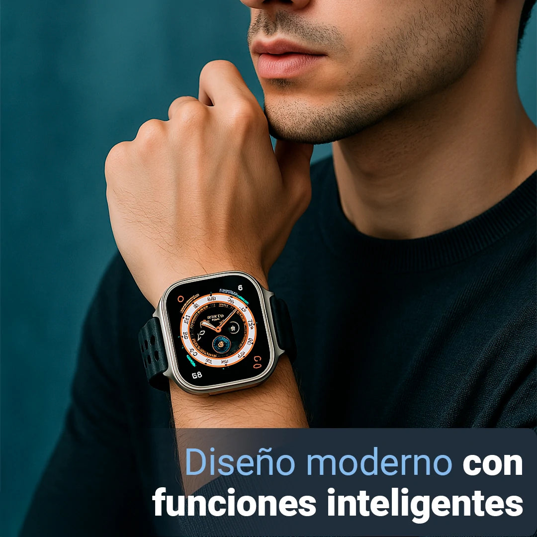 Smartwatch Wellio Pro con 2 Correas + Auriculares Gratis | Recibe Llamadas y Estiliza Tu Día