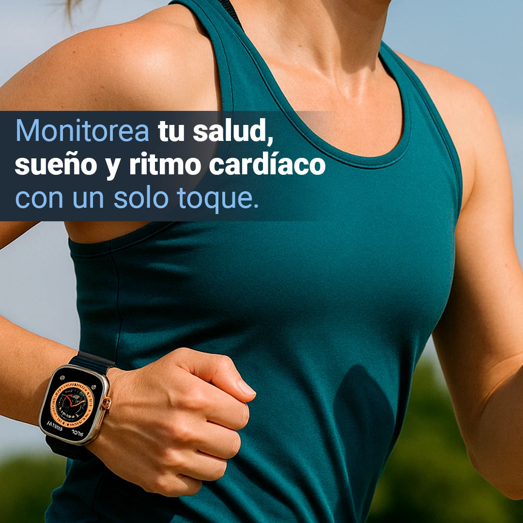 Smartwatch Wellio Pro con 2 Correas + Auriculares Gratis | Recibe Llamadas y Estiliza Tu Día