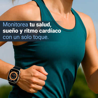 Smartwatch Wellio Pro con 2 Correas + Auriculares Gratis | Recibe Llamadas y Estiliza Tu Día