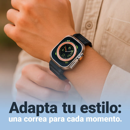 Smartwatch Wellio Pro con 2 Correas + Auriculares Gratis | Recibe Llamadas y Estiliza Tu Día