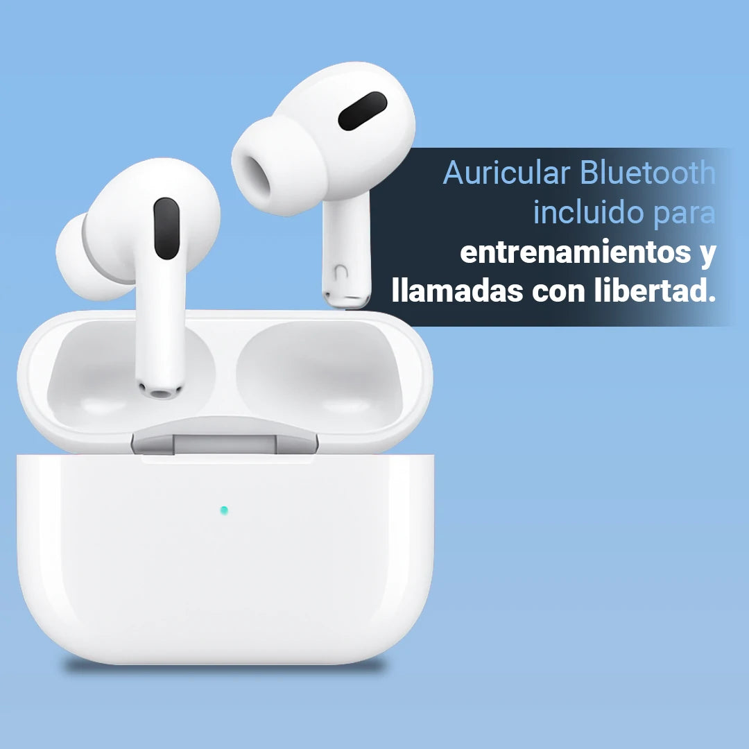 Smartwatch Wellio Pro con 2 Correas + Auriculares Gratis | Recibe Llamadas y Estiliza Tu Día